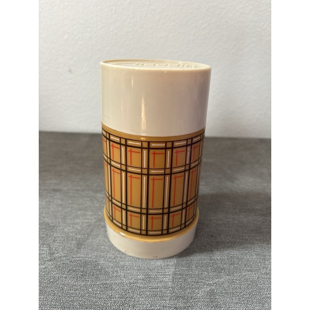 Vintage Aladdin's Best Buy Thermos Bottle 240 Cup Wide Plaid MCM No. 44‎ Stopper